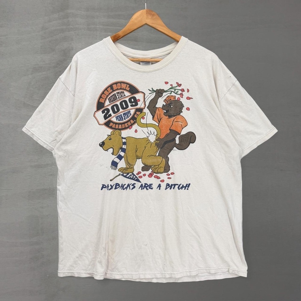 Vintage Rose Bowl 2009 Shirt Oregon State Penn State XL
